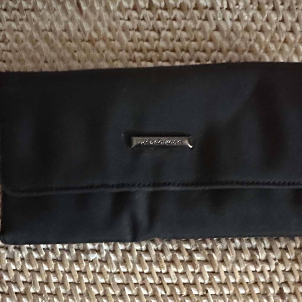 Black Clutch with Silver Logo